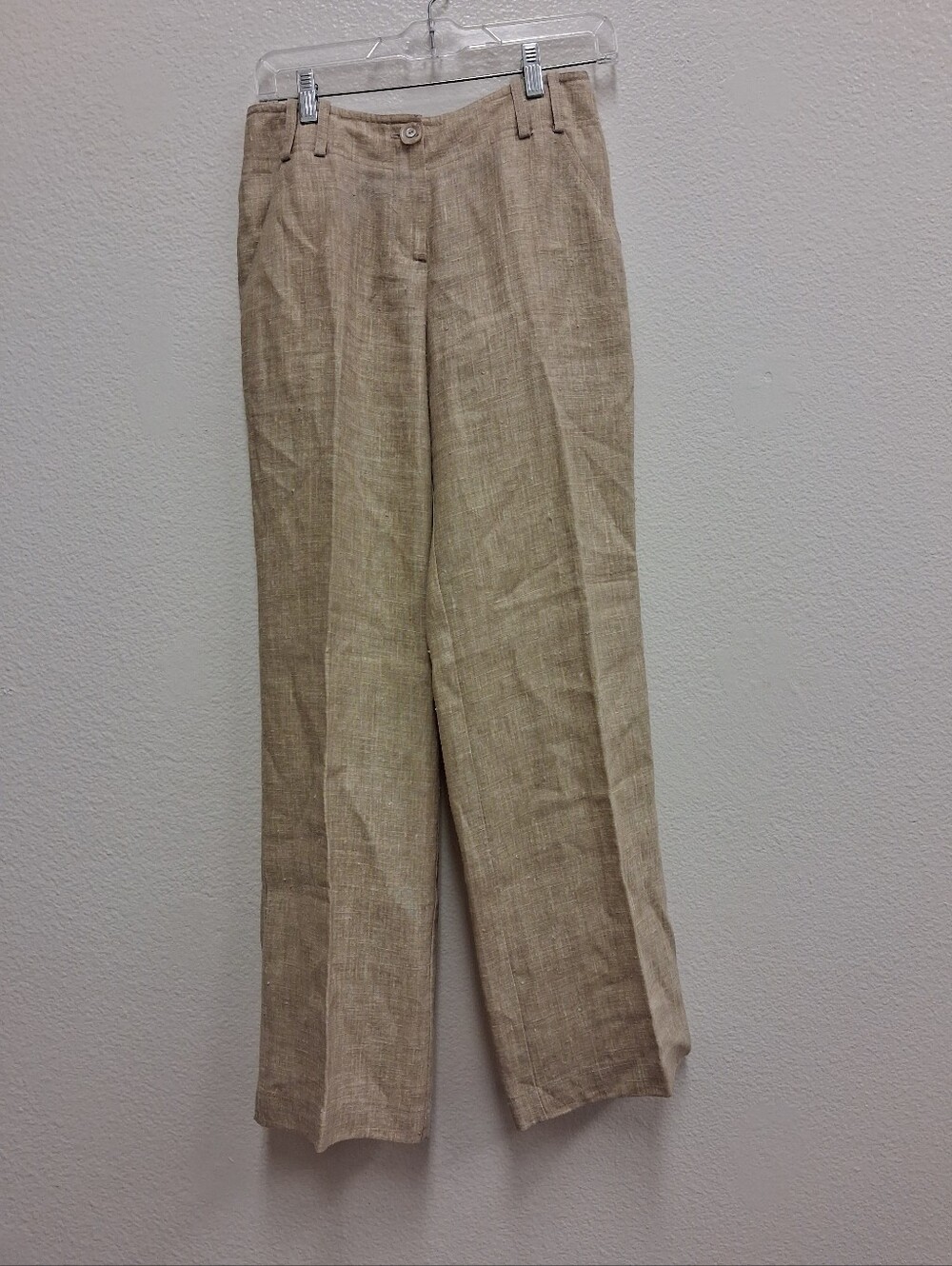 St. JOHN Sport Fashion Fit Women’s Size 4 100% linen Wide Leg Baggy Summer Pant